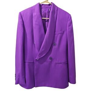 Ralph Lauren Purple Label Silk Double Breasted Blazer Dinner Jacket Mens